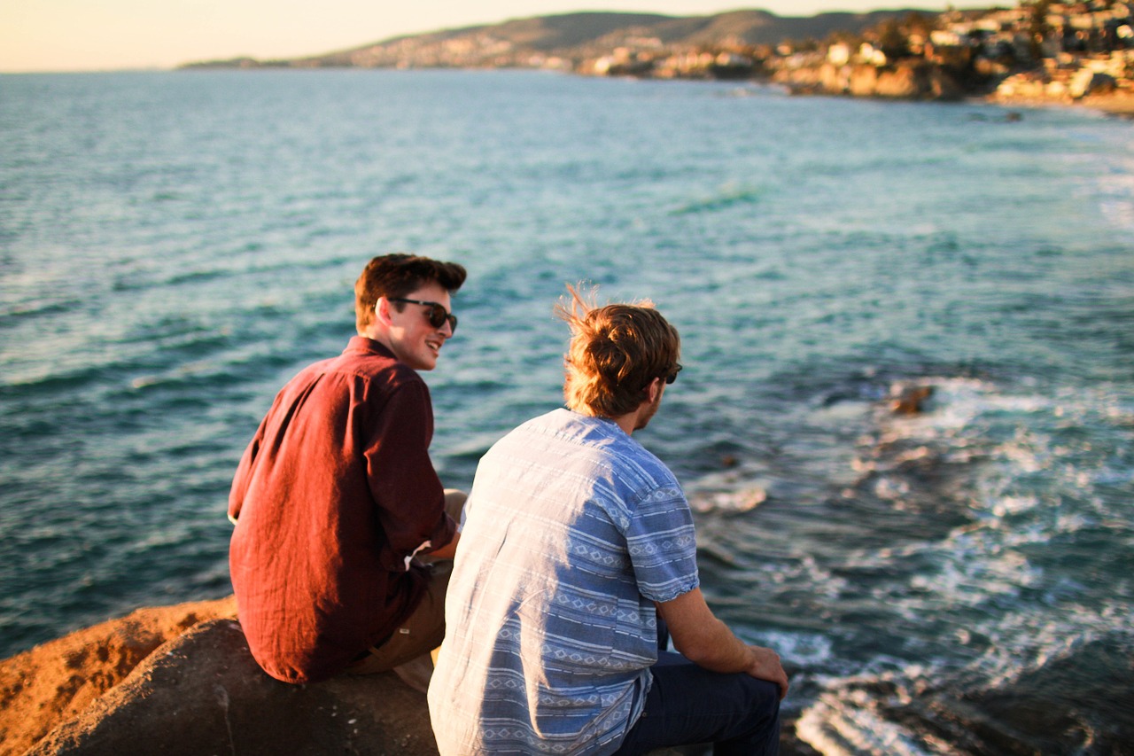 friends, sky, landscape